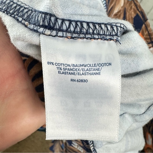 Lands’ End Brown Floral Cotton Spandex Pull On Shorts Size 1X - Picture 5 of 5